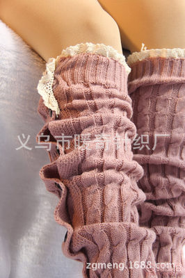 【歐美熱賣蕾絲花邊過(guò)膝靴套毛線針織襪套麻花暖腳套廠家直銷現(xiàn)貨】義烏市暖奇針織廠 - 產(chǎn)品庫(kù)